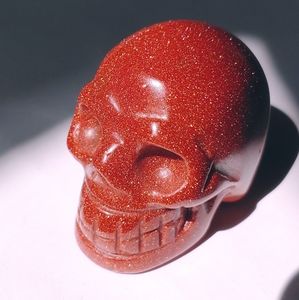 Cute Small Goldstone Skull